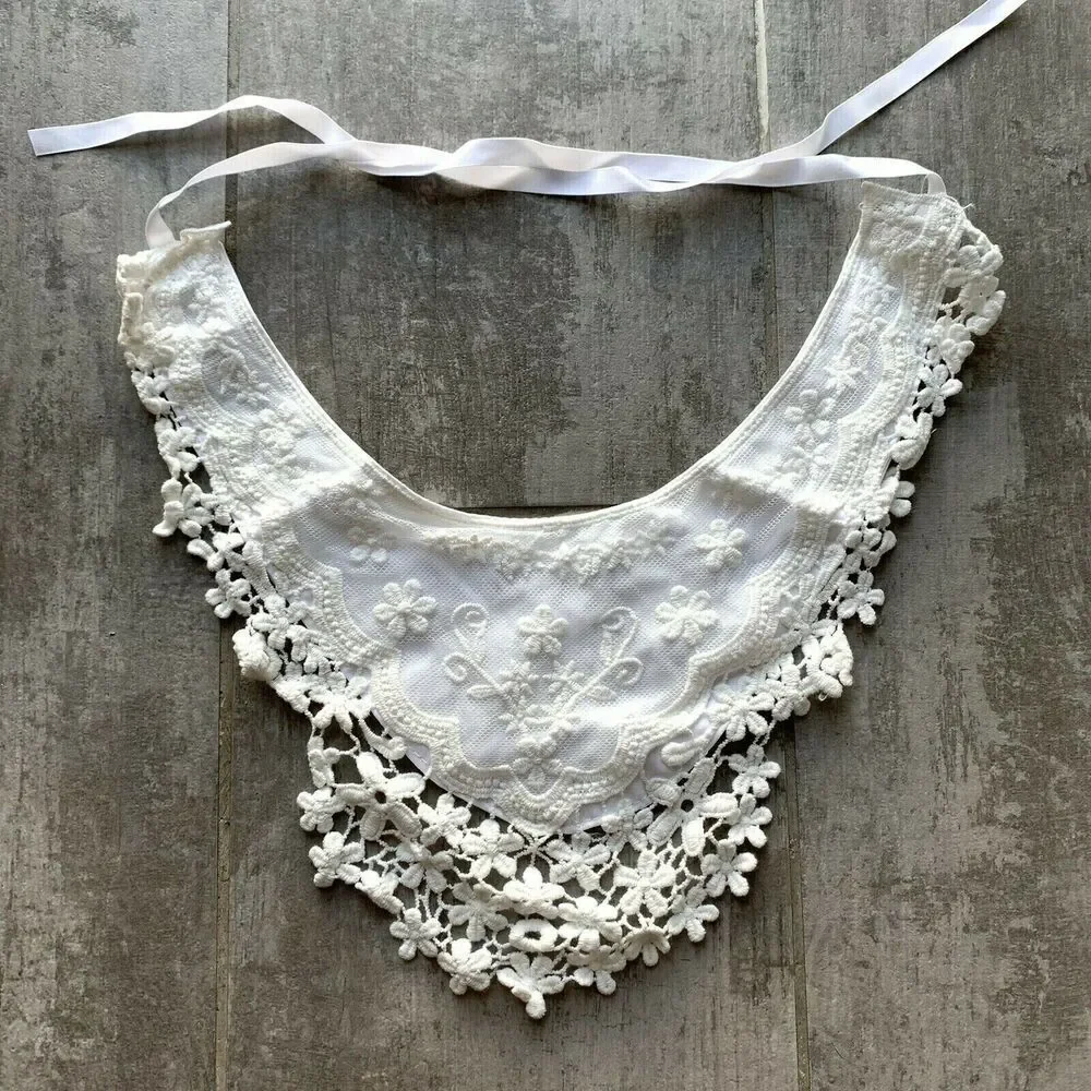 Baby Girls Burp Cloth Drool Teething Bib Newborn Lace Scarf Bandana Tassel Boho